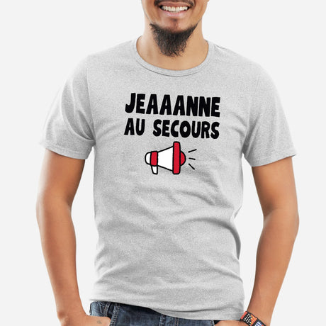 T-Shirt Homme Jeanne au secours Gris