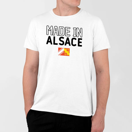 T-Shirt Homme Made in Alsace Blanc