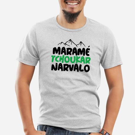 T-Shirt Homme Maramé tchoukar narvalo Gris