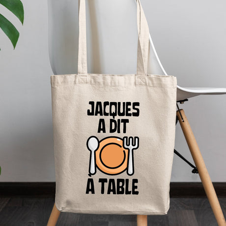 Tote bag Jacques a dit à table Beige