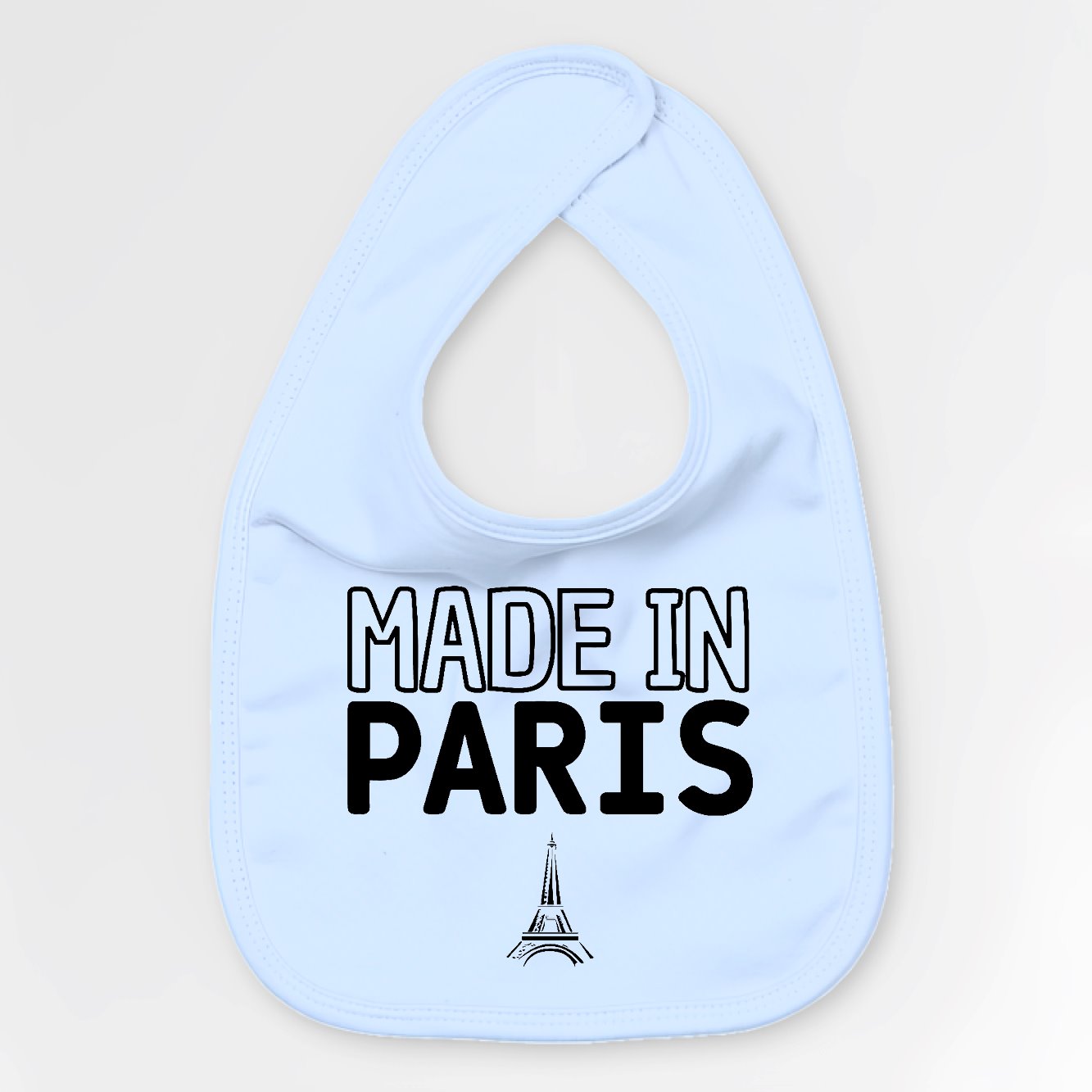 Bavoir Bébé Made in Paris Bleu