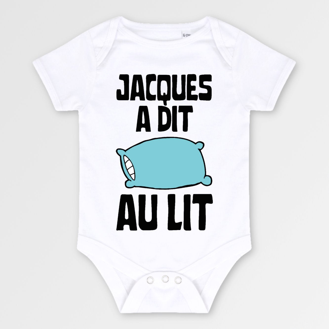 Body Bébé Jacques a dit au lit Blanc