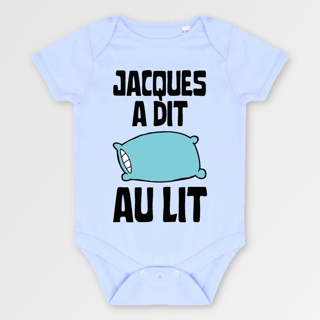 Body Bébé Jacques a dit au lit Bleu