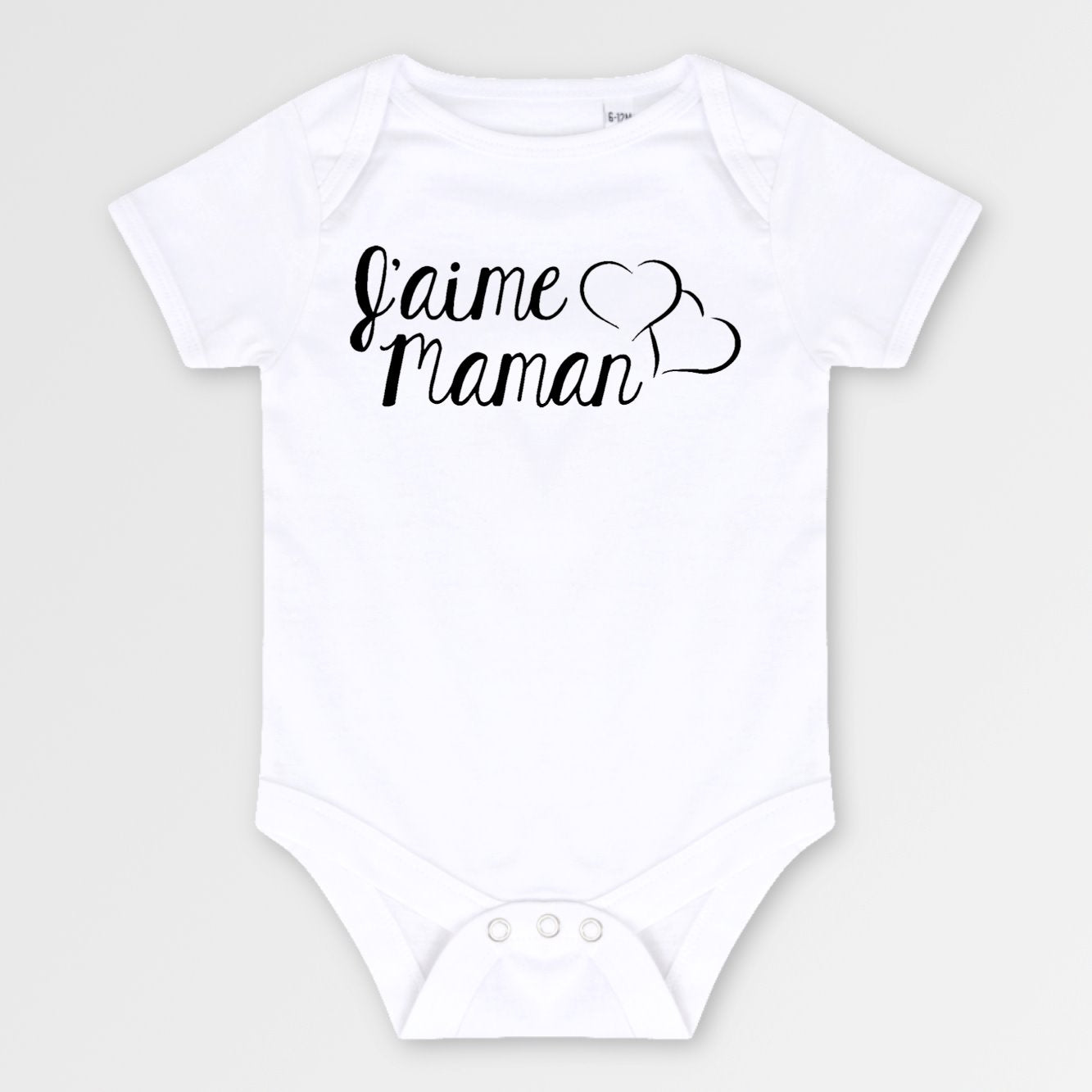 Body Bébé J'aime maman Blanc