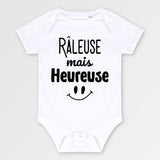 Body Bébé Râleuse mais heureuse Blanc