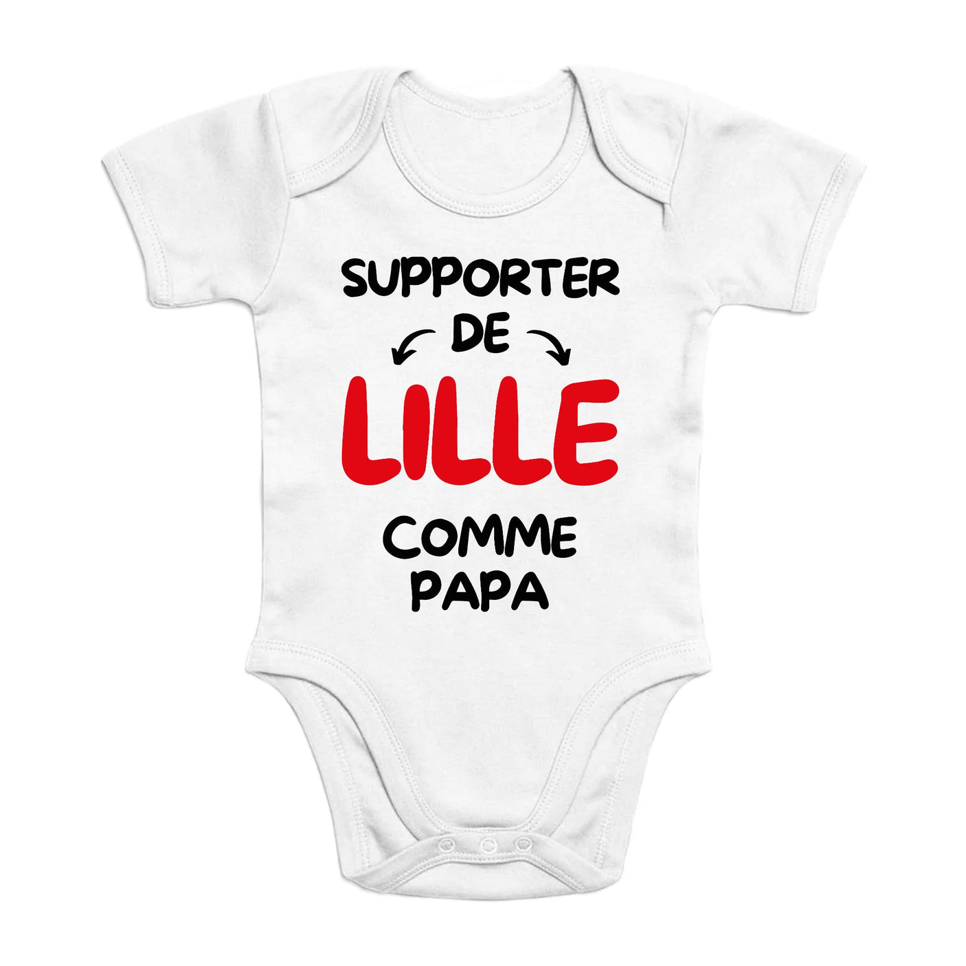 Body Bébé Supporter de Lille comme papa 