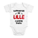 Body Bébé Supporter de Lille comme papa 