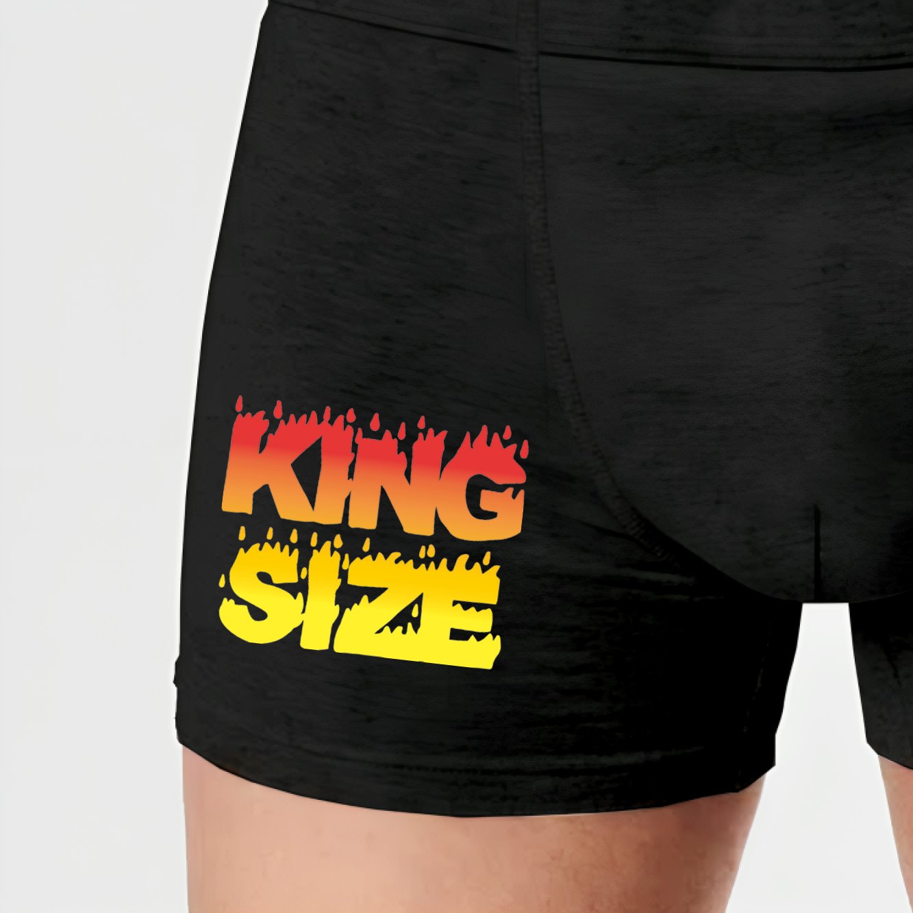 Boxer Homme King size Noir