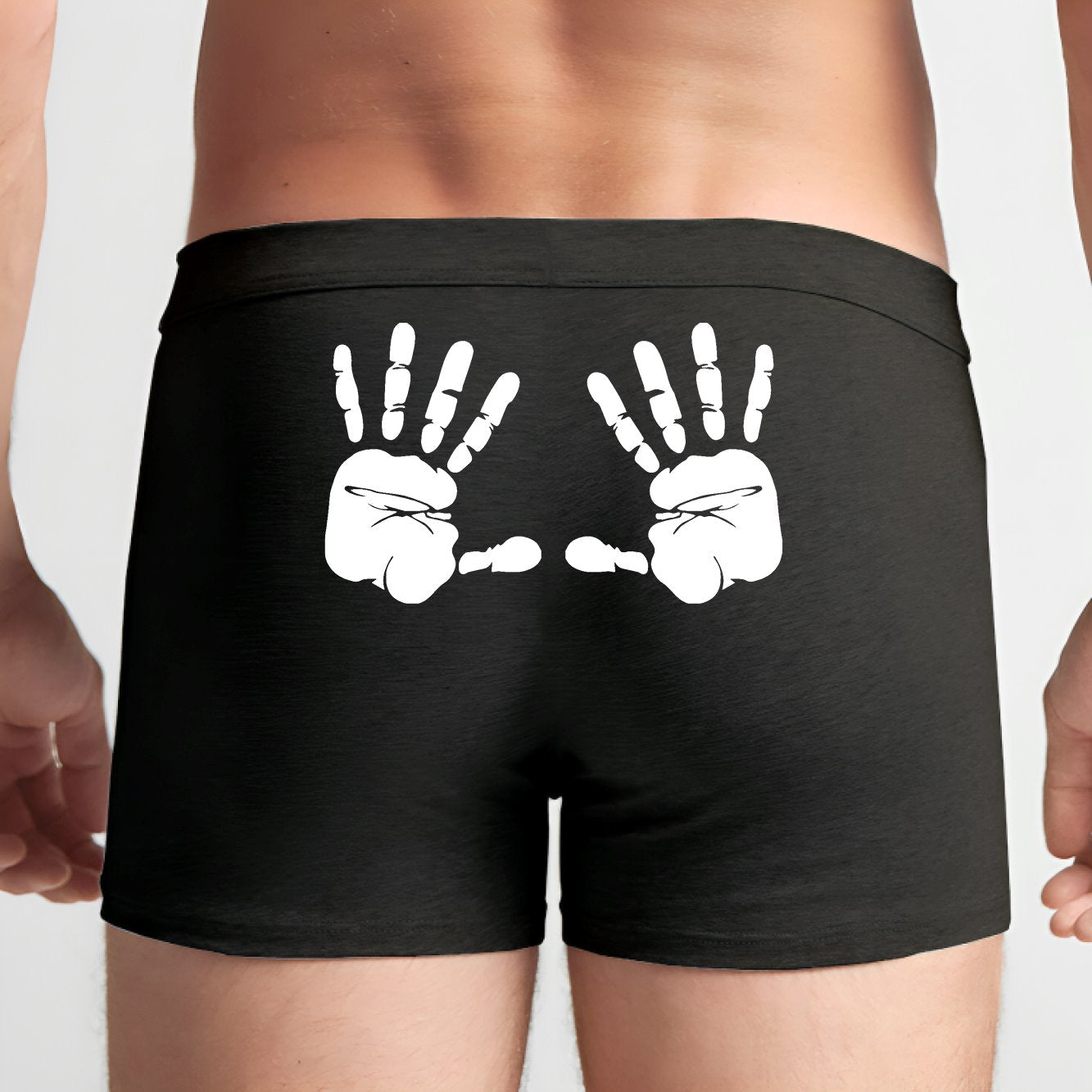 Boxer Homme Mains aux fesses Noir