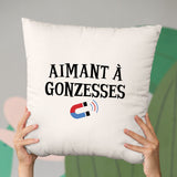 Coussin Aimant à gonzesses Beige