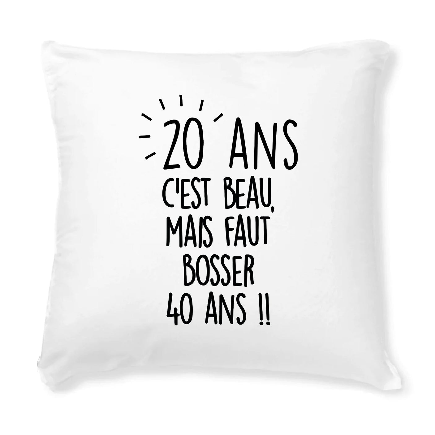 Coussin Anniversaire 20 ans 