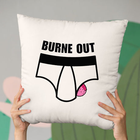 Coussin Burne out Beige