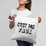 Coussin C'est pas faux Blanc