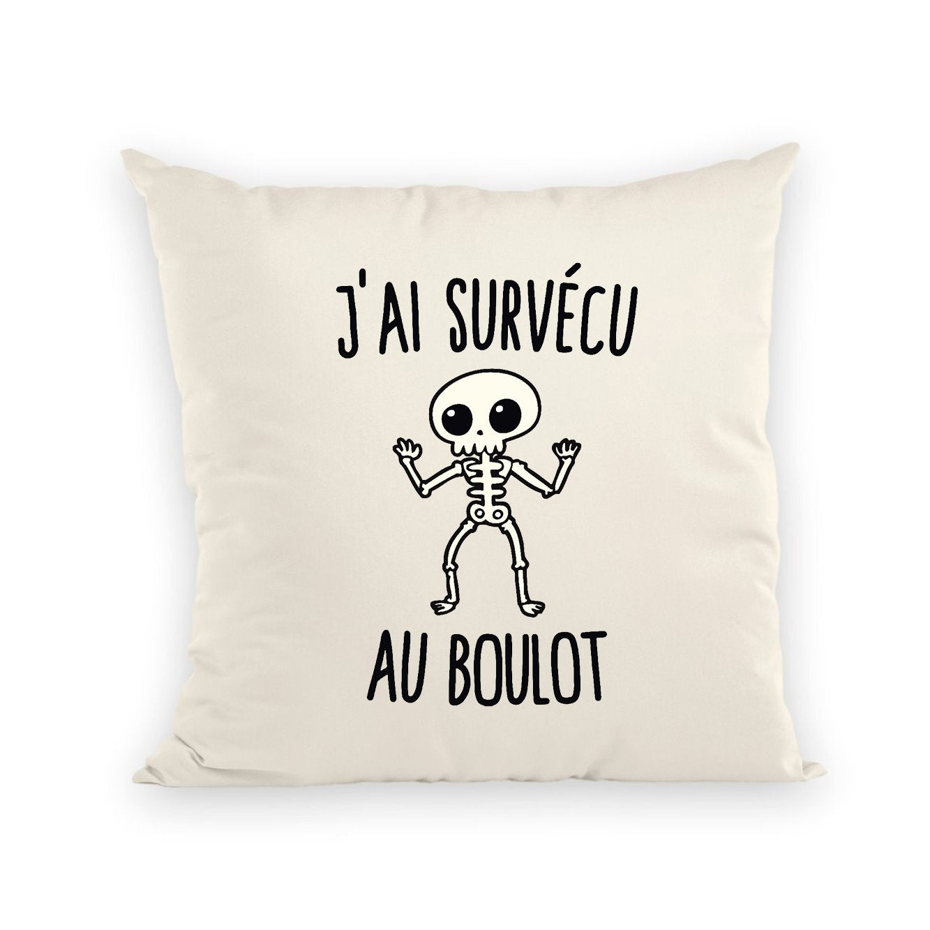 Coussin J'ai survécu au boulot 