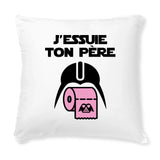 Coussin J'essuie ton père 