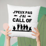 Coussin J'peux pas j'ai call of Blanc