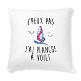 Coussin J'peux pas j'ai planche à voile 