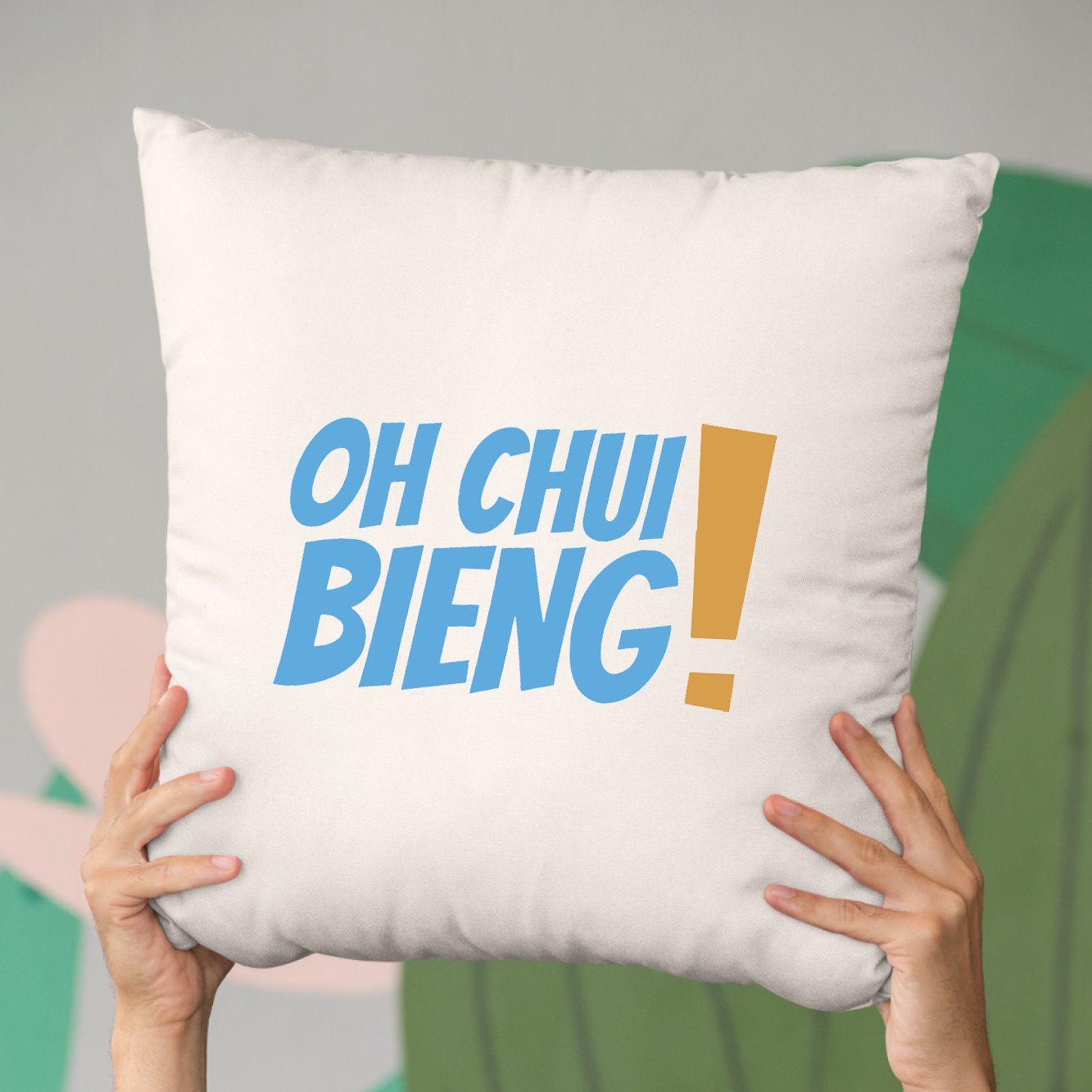 Coussin Oh chui bieng Beige