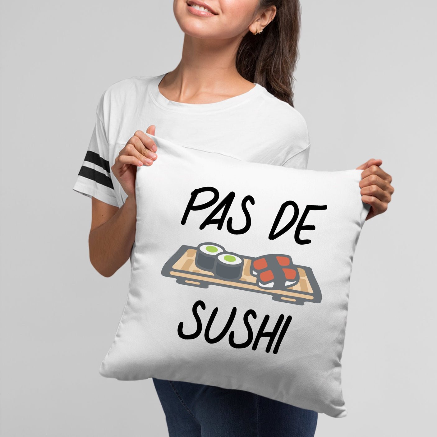 Coussin Pas de sushi Blanc