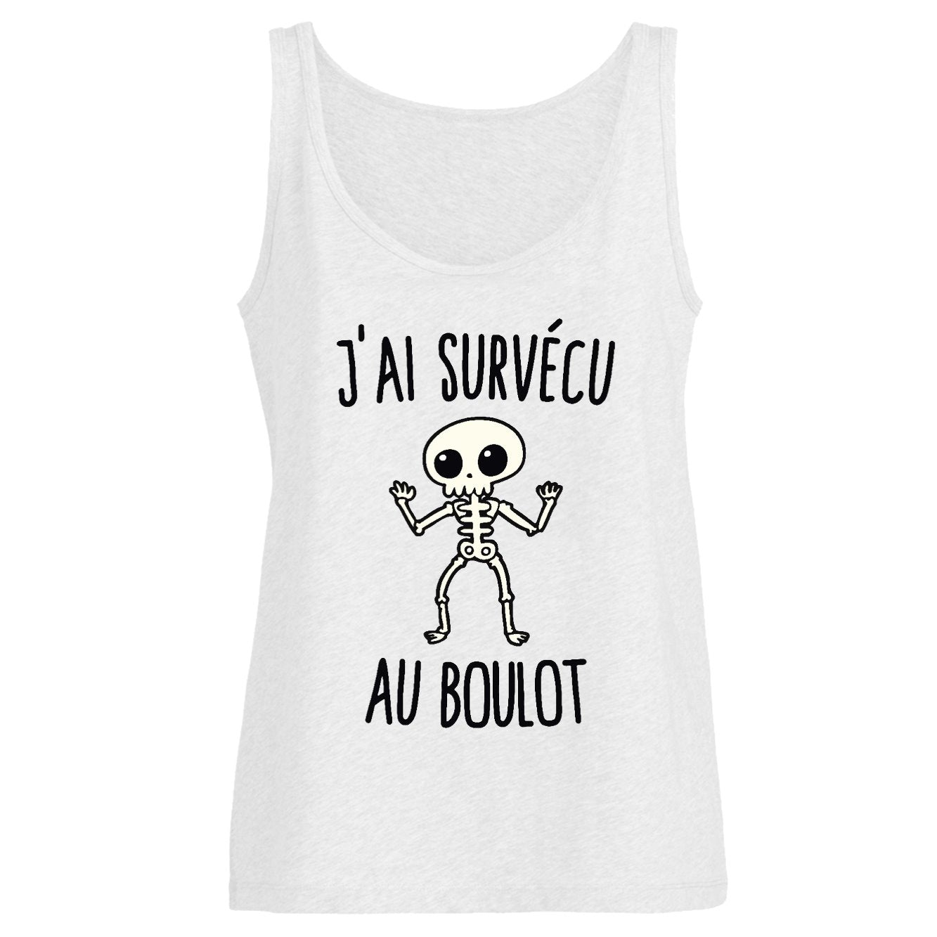 Débardeur Femme J'ai survécu au boulot 