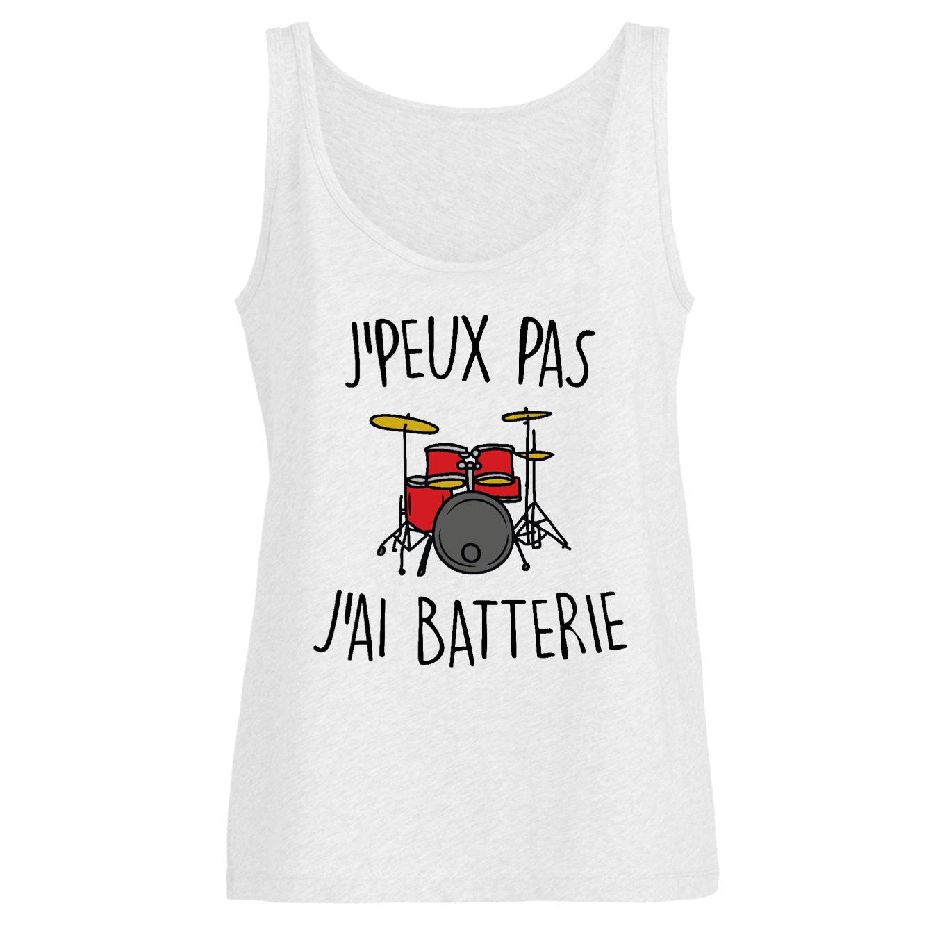 Débardeur Femme J'peux pas j'ai batterie 