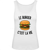 Débardeur Femme Le burger c'est la vie 