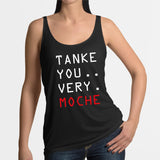 Débardeur Femme Tanke you very moche Noir