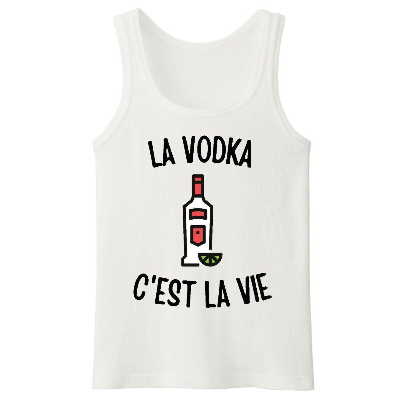 Débardeur Homme La vodka c'est la vie 