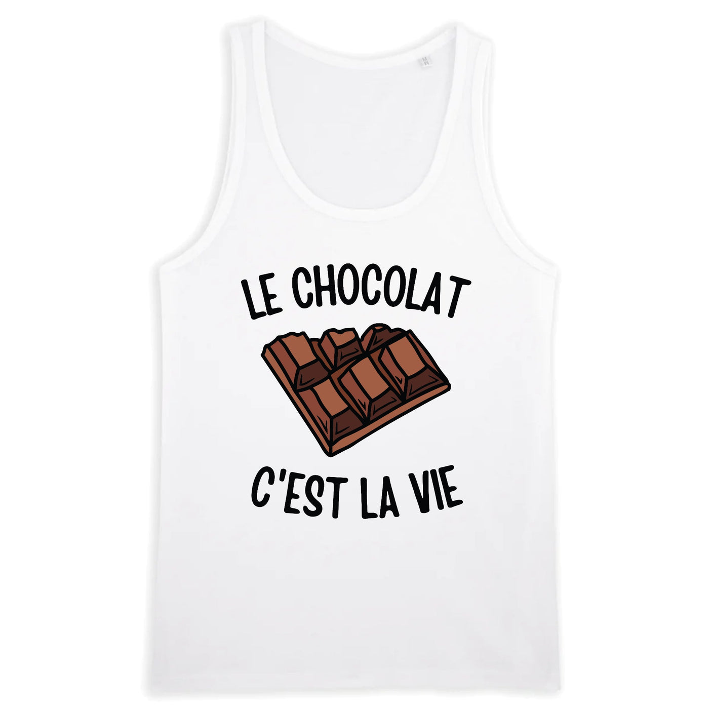 Débardeur Homme Le chocolat c'est la vie 