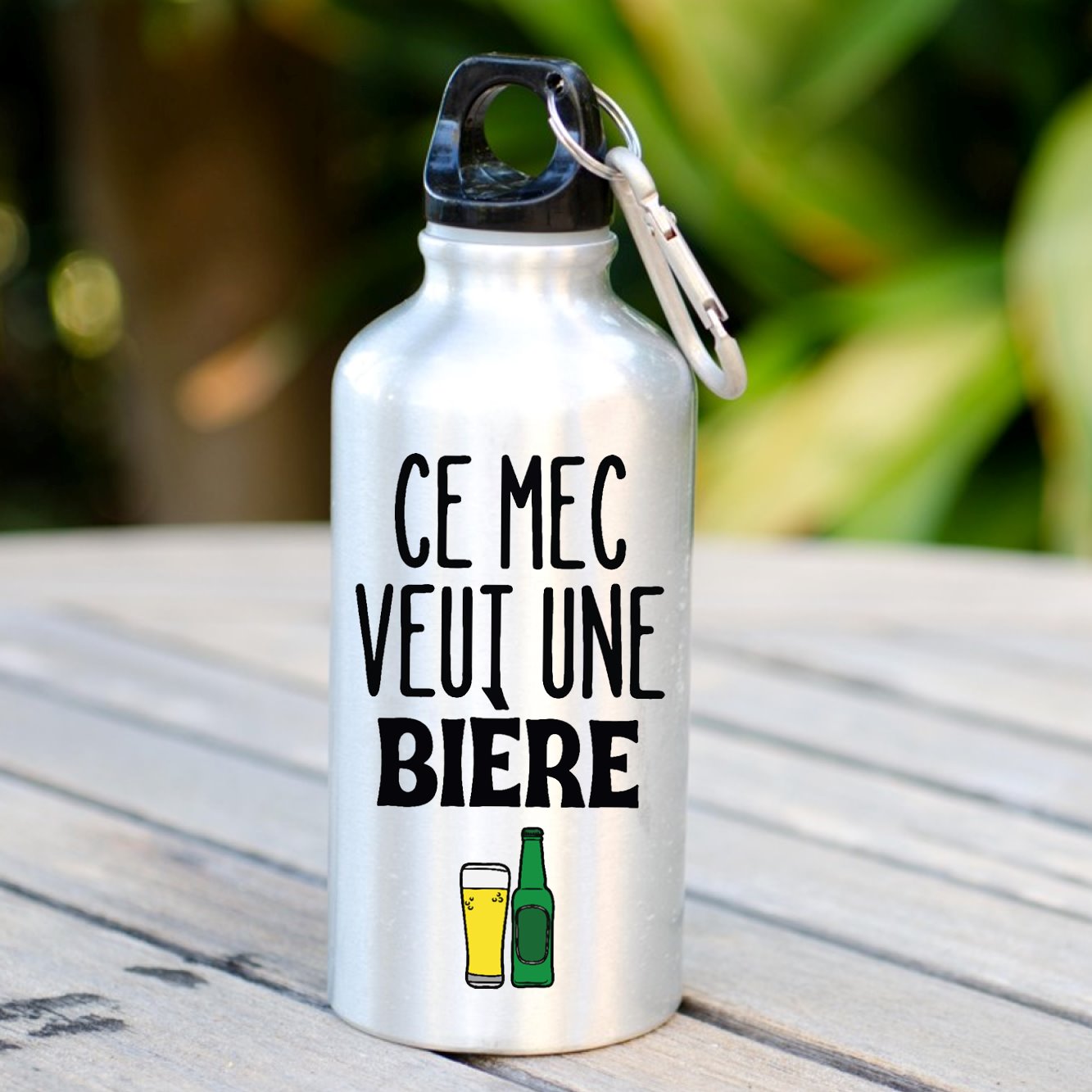 Gourde Ce mec veut une bière Blanc