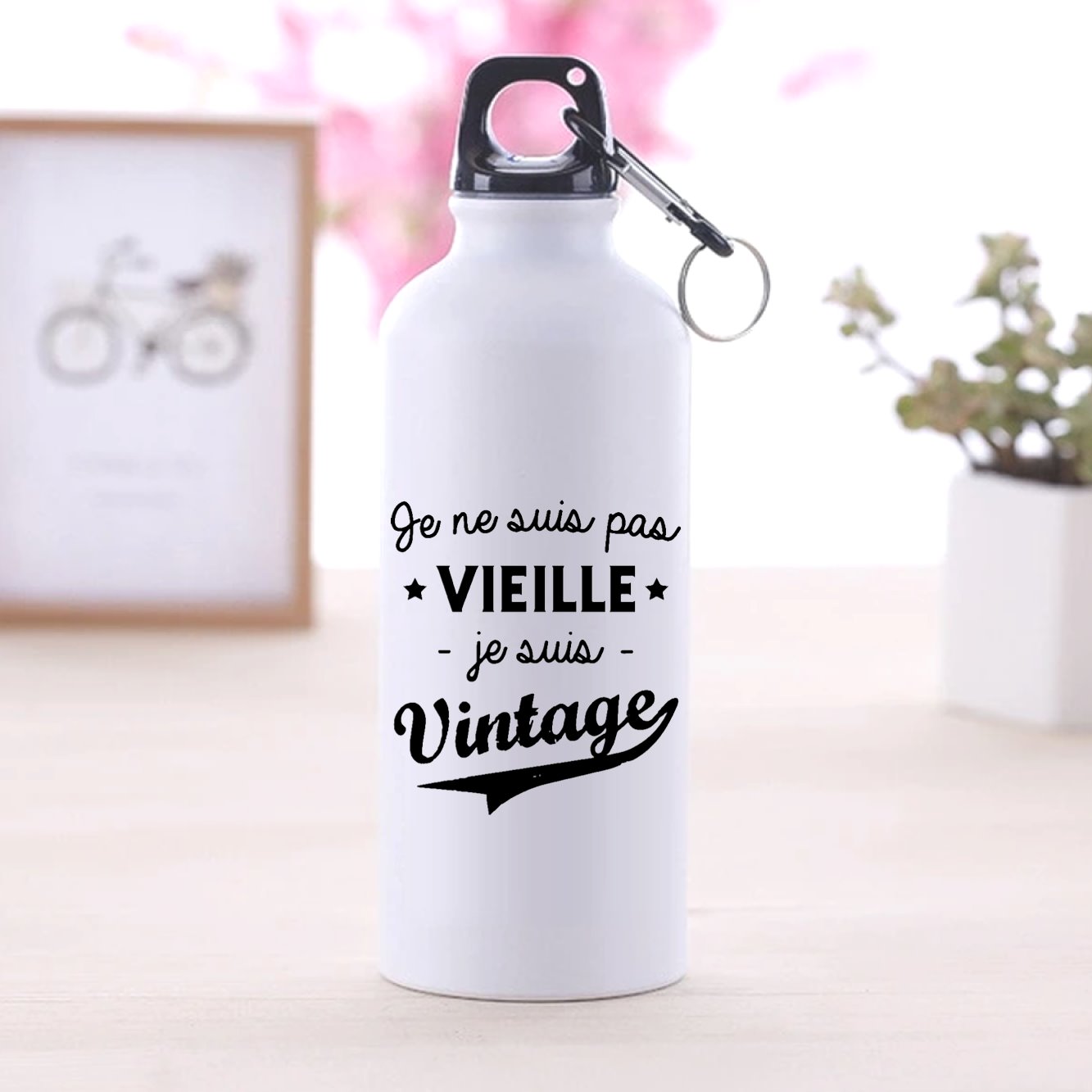 Gourde Je ne suis pas vieille je suis vintage Blanc