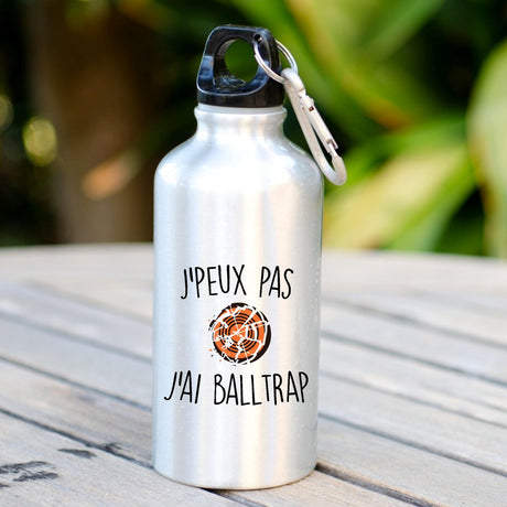 Gourde J'peux pas j'ai ball-trap Blanc