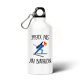 Gourde J'peux pas j'ai biathlon 