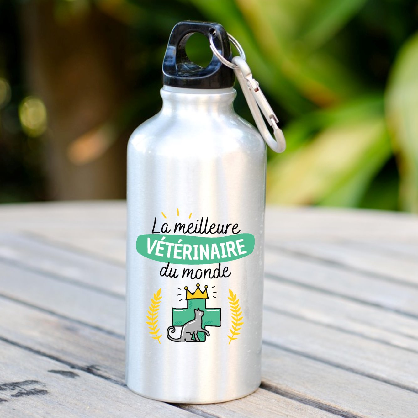 Gourde La meilleure vétérinaire du monde Blanc
