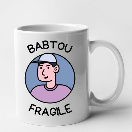 Mug Babtou fragile Blanc