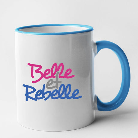 Mug Belle et rebelle Bleu