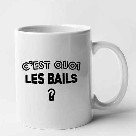 Mug C'est quoi les bails Blanc