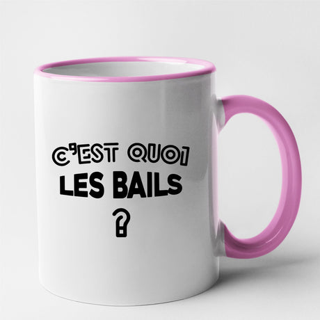 Mug C'est quoi les bails Rose