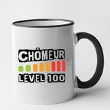 Mug Chômeur level 100 Noir