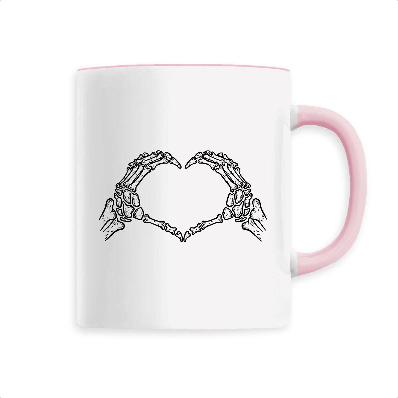 Mug Coeur mains squelette 