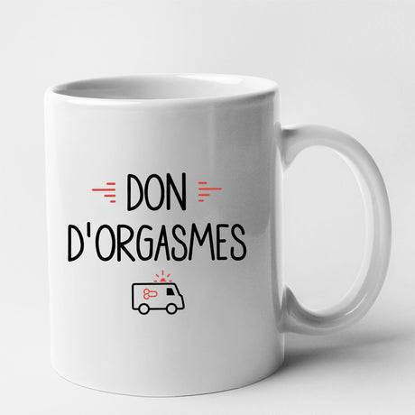 Mug Don d'orgasmes Blanc