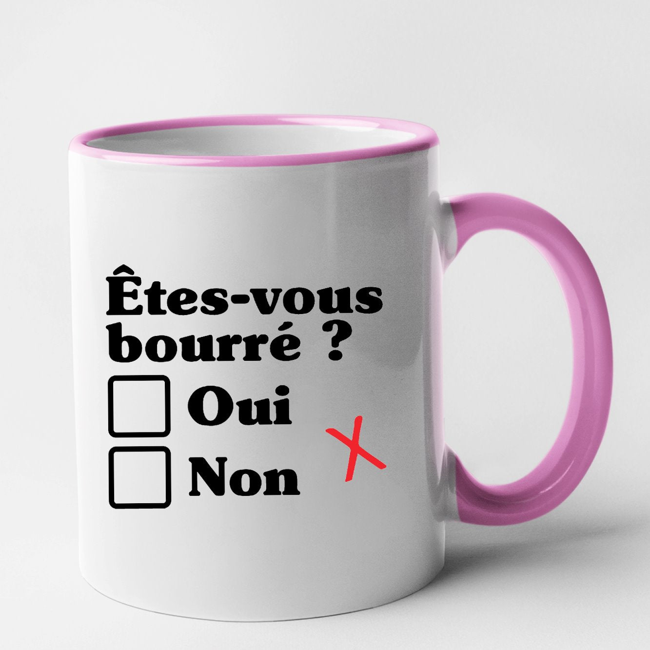 Mug Êtes-vous bourré Rose