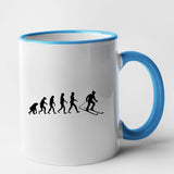 Mug Évolution ski Bleu