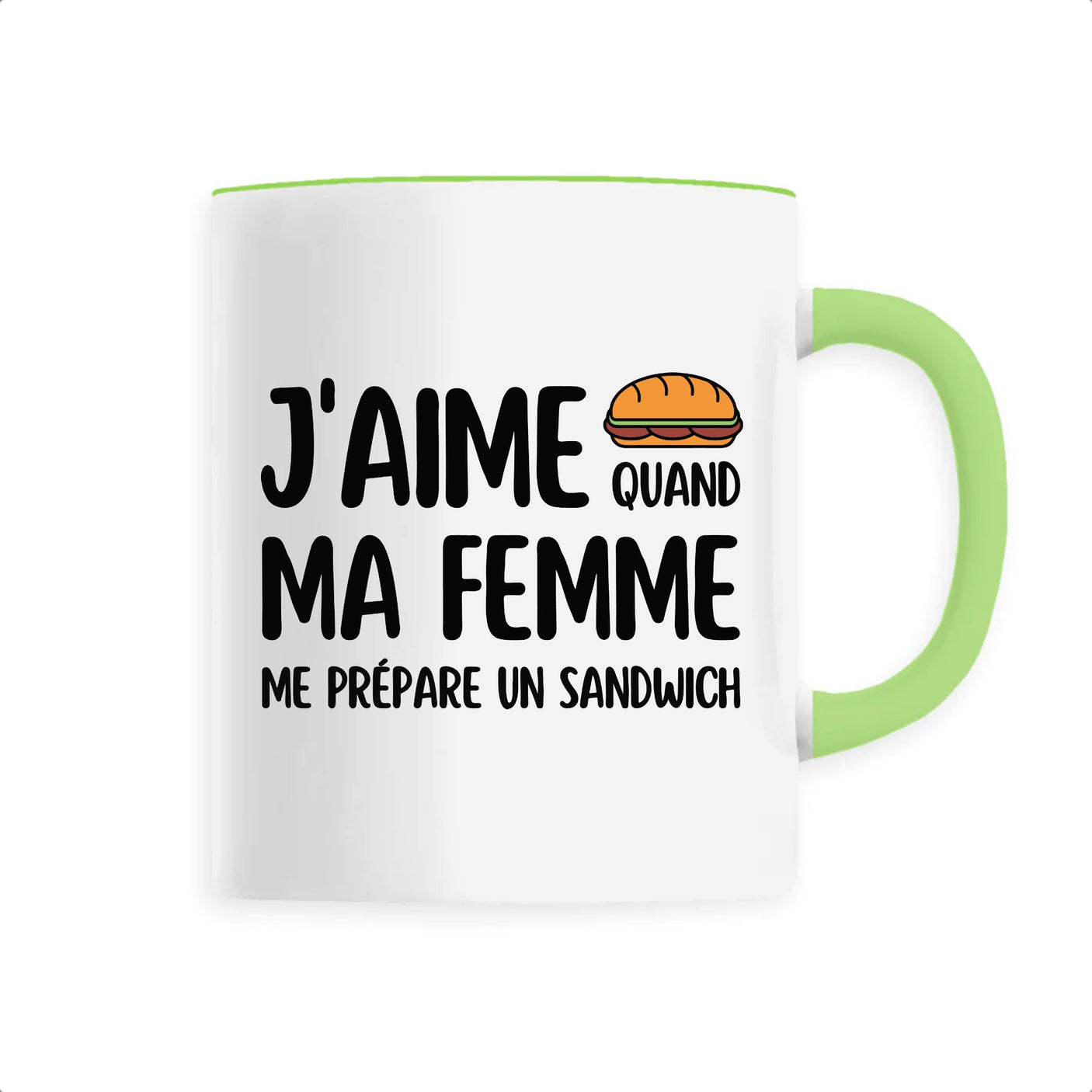 Mug J'aime quand ma femme me prépare un sandwich 