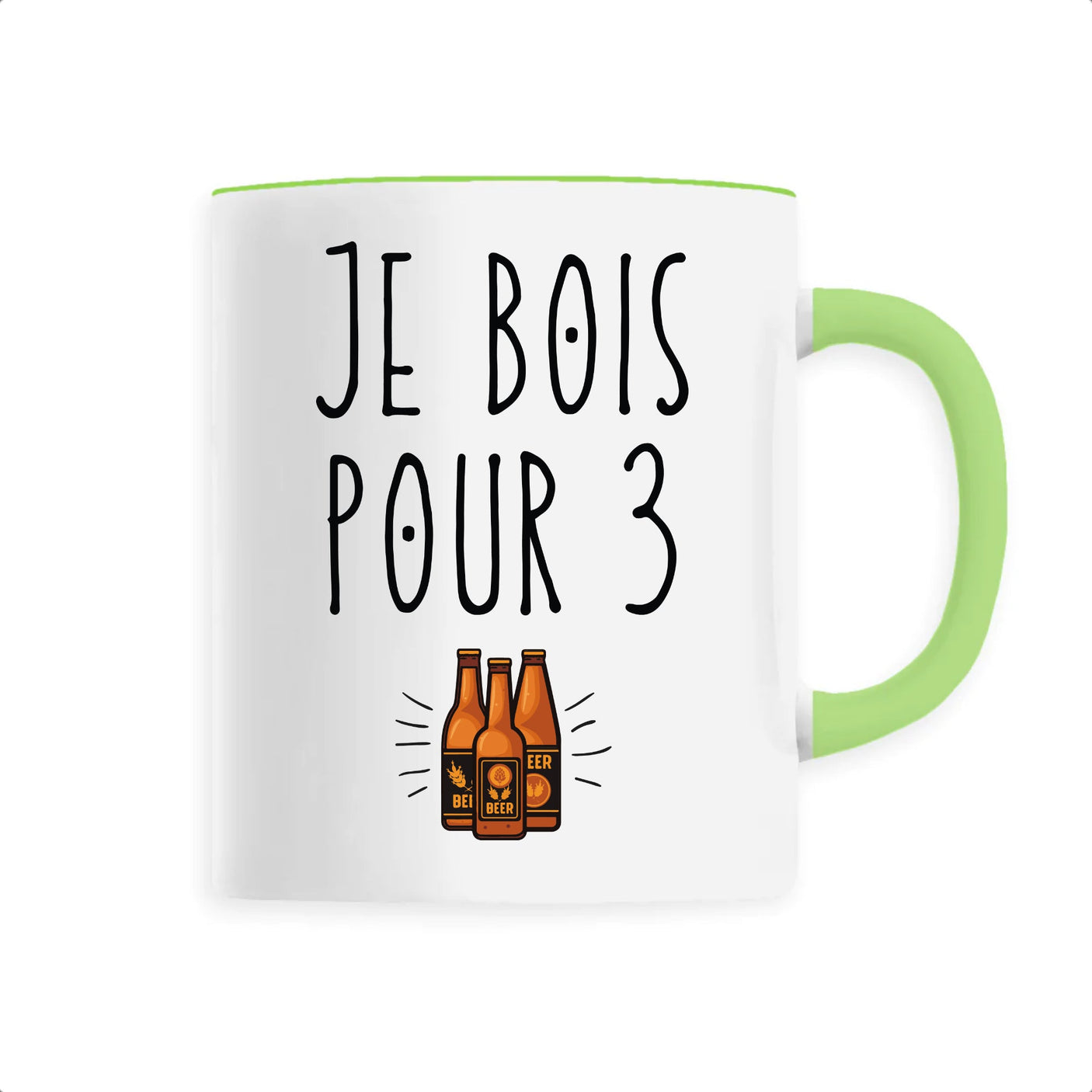 Mug Je bois pour 3 