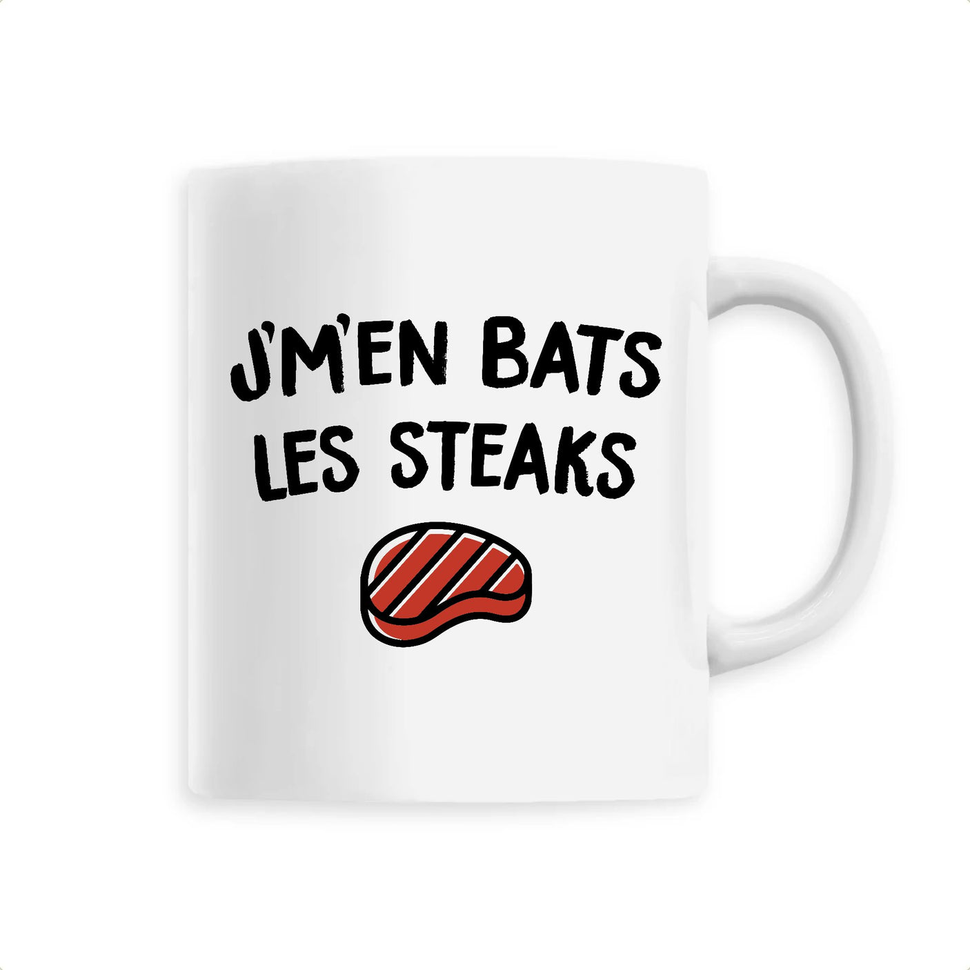 Mug J'm'en bats les steaks 