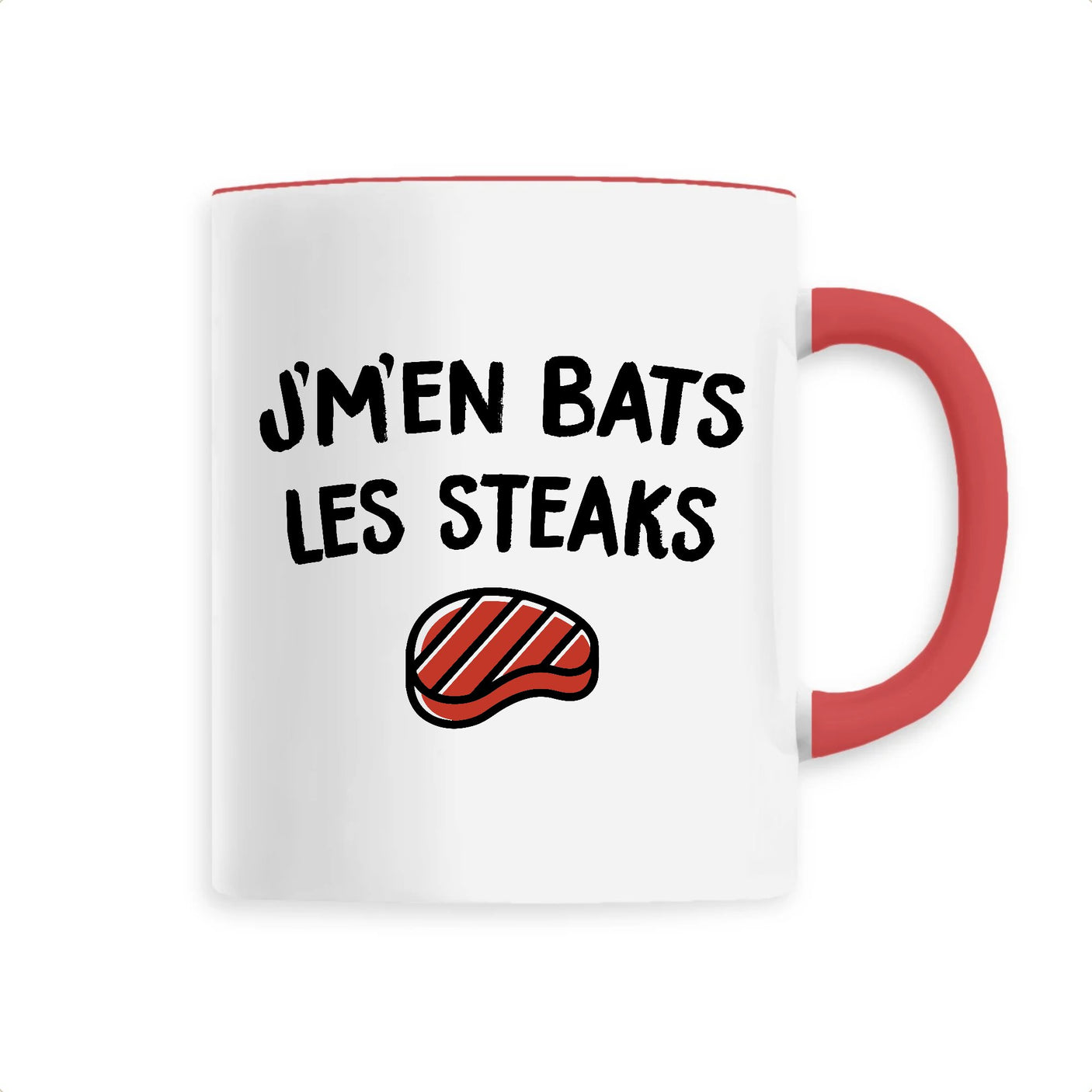 Mug J'm'en bats les steaks 