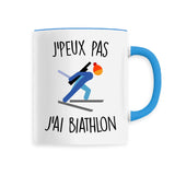 Mug J'peux pas j'ai biathlon 