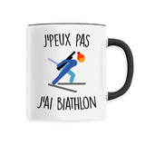 Mug J'peux pas j'ai biathlon 