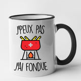 Mug J'peux pas j'ai fondue Noir